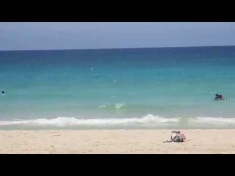 en la playa Santa Marta, Cuba