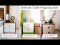 Bedside Table Organization - Nightstand Organization Of Different Rooms