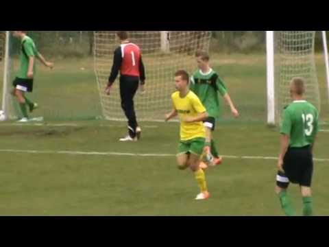 Dawid Golonka 0:1 (1') Limanovia Limanowa - Płomień Limanowa (22.09.2012r.)