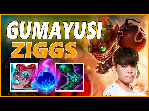 ⚡GUMAYUSI ZIGGS ADC GAMEPLAY⚡SEASON 12 LEAGUE OF LEGENDS
