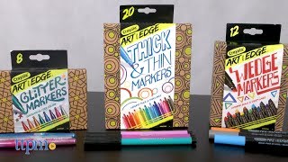 Art with Edge Glitter, Wedge, Think & Thin Markers from Crayola