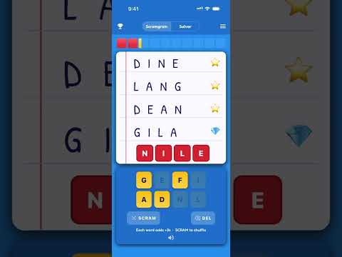 Scramgram Timed Word Jumble
