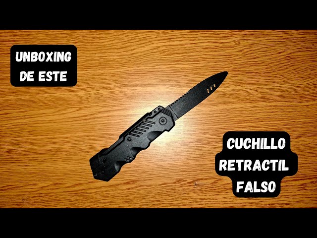 Vídeo relacionado con CXAFQ Cuchillo Daga Que Desaparece, Cuchillo Retráctil de Plástico para Broma y Fiesta