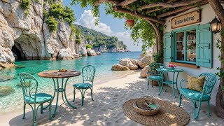 🌴 Morning Summer Ocean Jazz Café | Calm Ocean Ambience & Smooth Jazz for Relax & Focus, Coffee Time