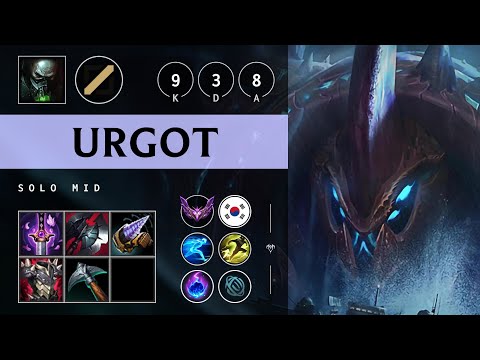 Urgot Mid vs Nocturne - KR Master Patch 25.05