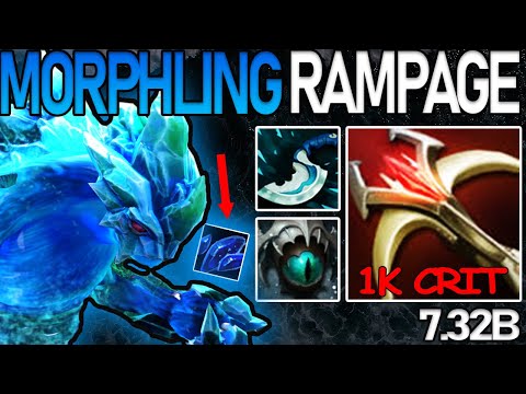 1K CRIT Daedalus morph killing machine item build | Morphling (Carry) | Dota 2 Highlights (7.32b)