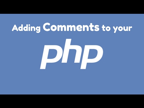 Reupload Adding Comments To Your Php Code