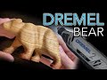 Power Carving A Wooden Bear With A Dremel