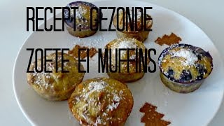 Gezond hapje of tussendoortje Zoete Ei Muffins