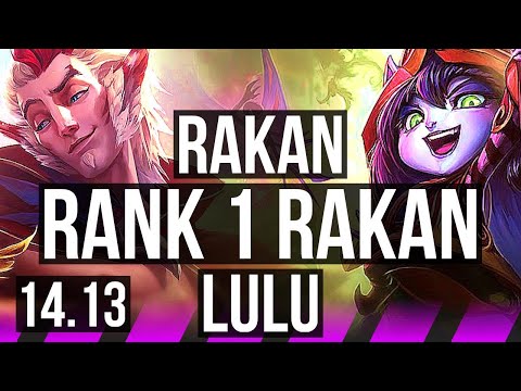 RAKAN & Ezreal vs LULU & Jinx (SUP) | Rank 1 Rakan, 0/3/23, 500+ games | EUNE Challenger | 14.13