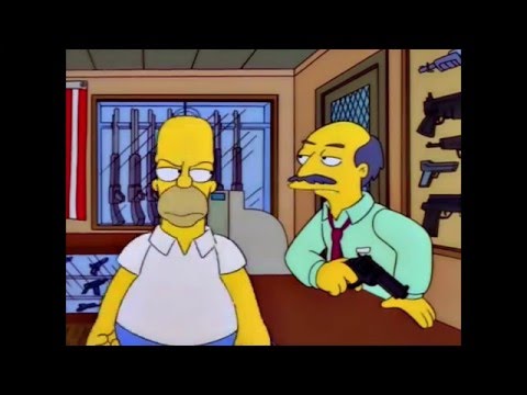 I Simpson ITA - Homer compra pistola - Homer sborbotta