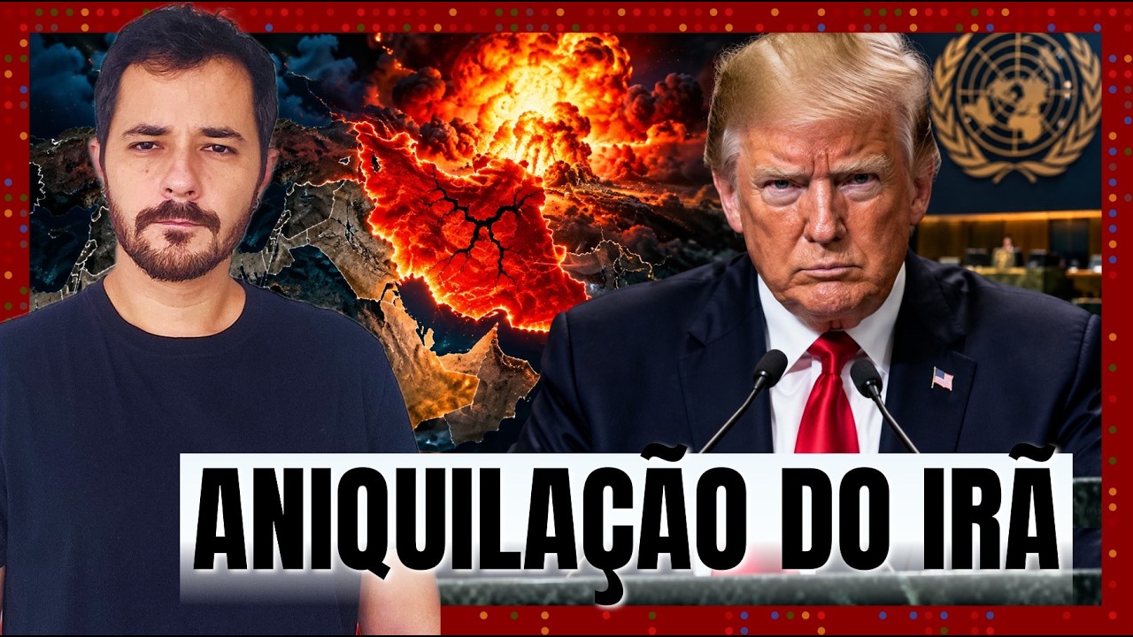Trump AMEAÇA ANIQUILAR o Irã em Discurso na ONU