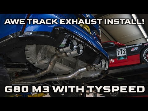AWE Track Exhaust install on a G80 M3