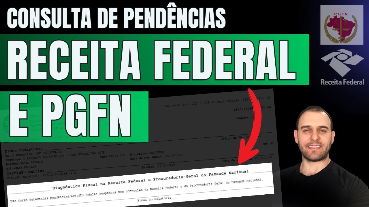 COMO CONSULTAR DÍVIDAS E PENDÊNCIAS NA RECEITA FEDERAL E PGFN