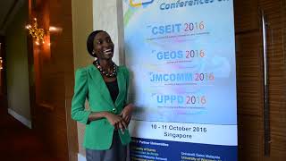 Ms. Jamille De Andra Chin at UPPD Conference 2016 by GSTF Singapore