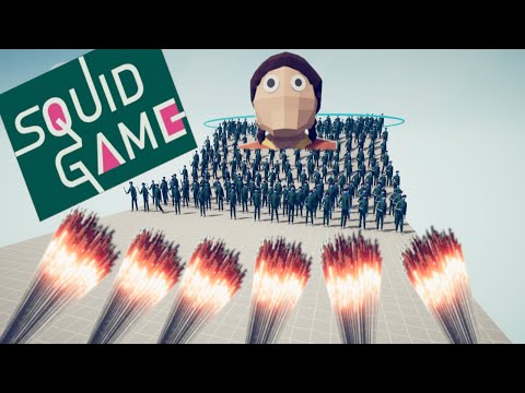 SQUID GAMES 100x vs. GODS | TABS - Totally Accurate Battle Simulator