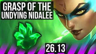 NIDALEE & Twitch vs LEONA & Jinx (SUP) | Good KDA: 7/1/25, Grasp Of The Undying | EUW Master | 26.13