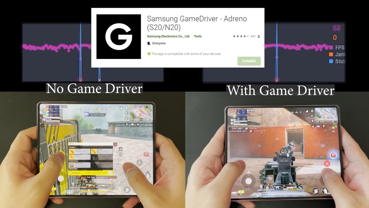Samsung Game Driver Tested! Better Gaming Performance? S20 Note 20 Z Fold 2