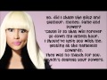 Dear Old Nicki - Nicki Minaj - Lyrics