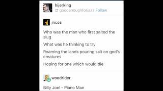 Billy Joel: Piano Man, Alternate Lyrics