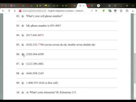 English telephone numbers   Listening Practice   How to pronounce phone numbers