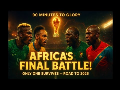 Africa’s Final Battle: Nigeria, Gabon, Cameroon & DR Congo Fight for World Cup Glory!