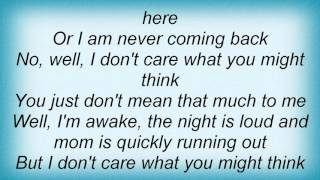 15629 No Address - Never Coming Back Lyrics