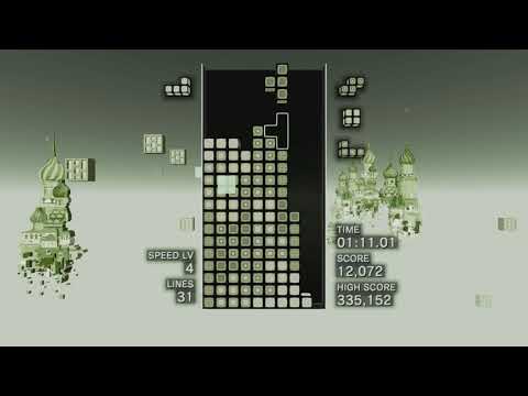 Tetris Effect Connected (Switch) | Marathon Mode (Game Boy Theme)