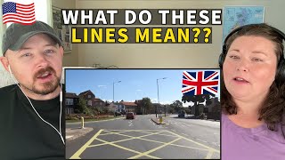 Americans React to UK Road Markings - These Are SO Different!