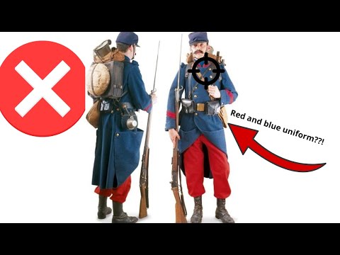 Why were French uniforms so bad in WW1?