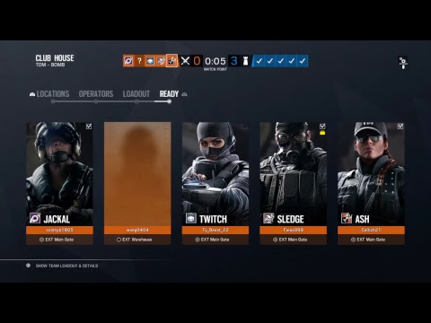 Rainbow Six Siege Solo Smurf Full match Clubhouse