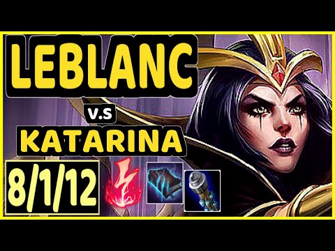 TINOWNS (LEBLANC) vs KATARINA - 8/1/12 KDA MID CHALLENGER GAMEPLAY - BR