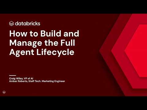 Watch: How to Build and Manage the Full Agent Lifecycle
