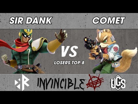 Invincible VIII - Losers Top 8  - Sir Dank(Captain Falcon) Vs. Comet(Fox)