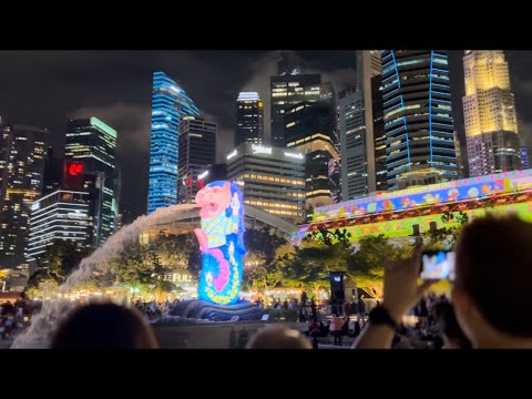 Brightening Lives light projection show | MARINA BAY