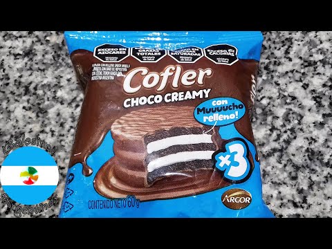Cofler Choco Creamy x3 Alfajor Triple sabor Chocolate y Vainilla ( estilo Oreo )