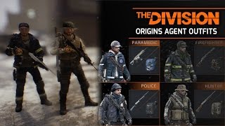 The Division - 4 Free Agent Origin Weapons/Outfits/Gears (Police/Hunter/Paramedic/Firefighter)