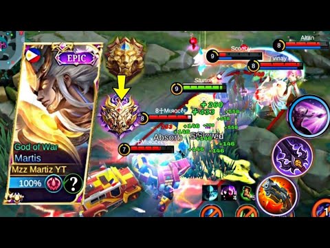 MARTIS TRUE IMMUNE DAMAGE BURST DMG BUILD! MARTIS BEST OP BUILD EMBLEM | MARTIS BEST BUILD 2023 MLBB