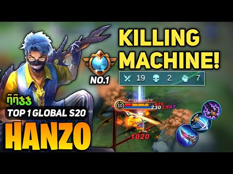 SUPREME HANZO Killing Machine [ Top 1 Global Hanzo Best Build ] By ῆῆჯჯ - Mobile Legends