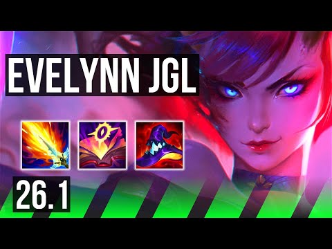 EVELYNN vs MASTER YI (JGL) | Good KDA: 16/1/6 | EUW Master | 26.1