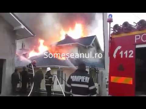 Incendiu casă Ocna Dejului