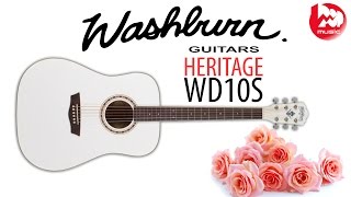 Video thumbnail for Акустическая гитара WASHBURN WD10S by PopMusicRu