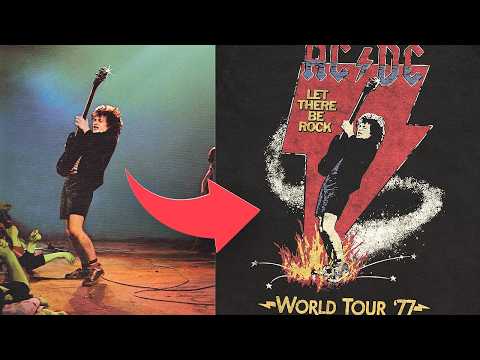 Design A Vintage AC/DC Band Tee With Me From Scratch! | Photoshop Tutorial