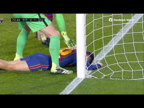 Pedris amazing save against real sociadad.Brave kid.determined kid