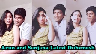 Arun and Sanjana Real Pair Latest Dubsmash | Tamil Popular Dubsmash |