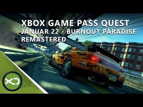 Xbox Game Pass Quest Januar 2022 - Leitfaden mit Burnout Paradise Remastered