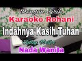 KARAOKE Indahnya Kasih Tuhan Nada Wanita Eldhy Victor Karaoke Rohani Nada Dasar C Do