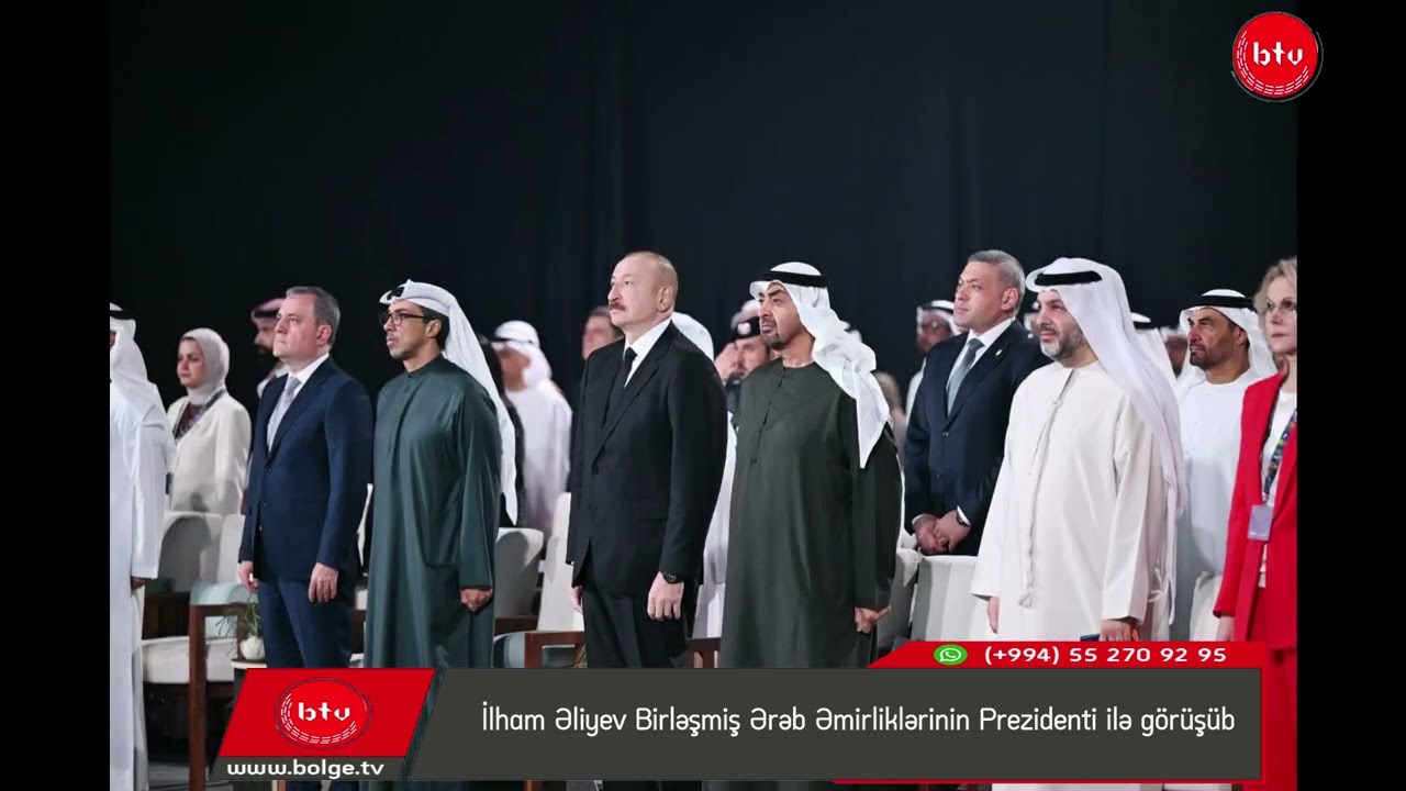 İlham Əliyev Birləşmiş Ərəb Əmirliklərinin Prezidenti ilə görüşüb