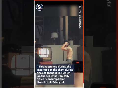 Fãs ficam chocados após cantor comer carne crua e fazer flexões em show do The 1975