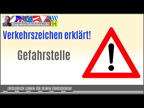Wovor warnt dieses Gefahrzeichen? Wenn du dieses Verkehrszeichen siehst, musst du aufmerksam sein.